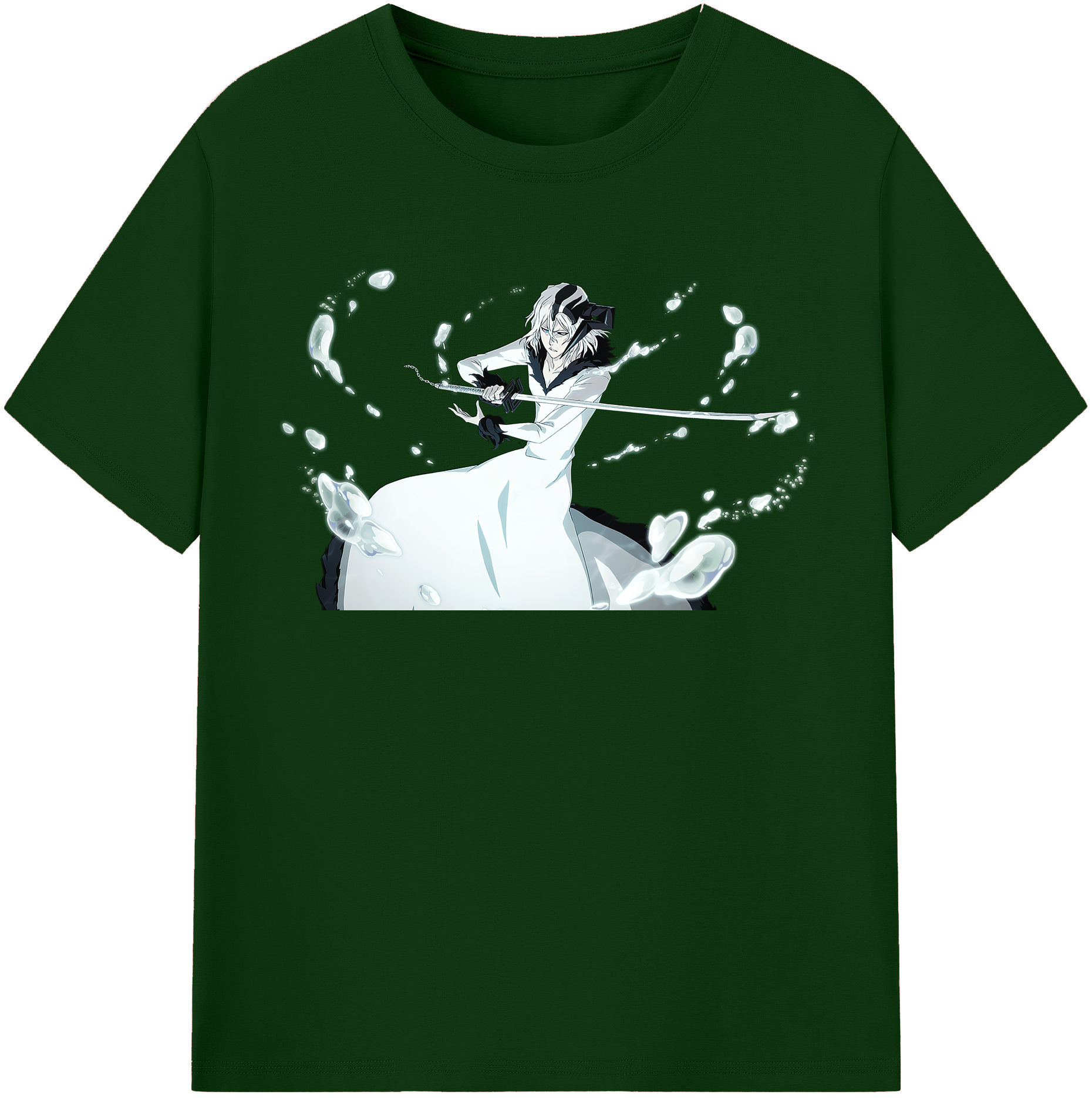 （画像用） ブリーチ 黒崎一護（くろさき いちご）BLEACH Kurosaki Ichigo 綿100％半袖Tシャツ（フロントプリント）